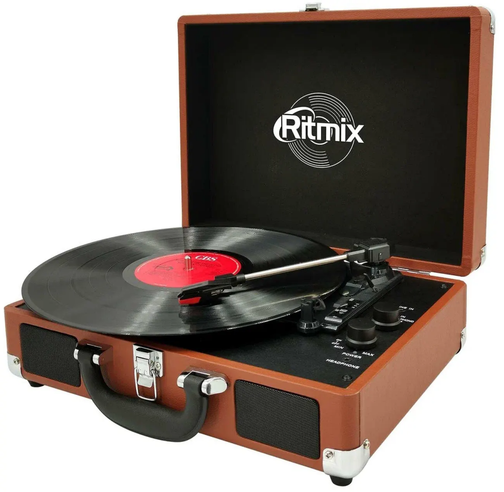 Виниловый проигрыватель Ritmix Brown (LP-160B)