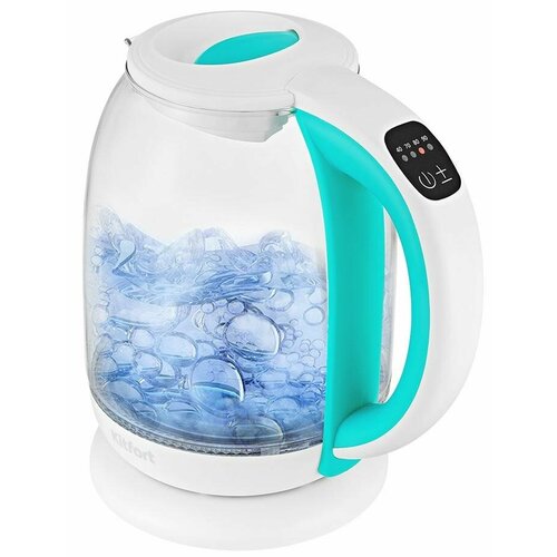 Чайник электрический KITFORT КТ-6140-3 2200 Вт бирюзовый 17 л пластикстекло 317200₽