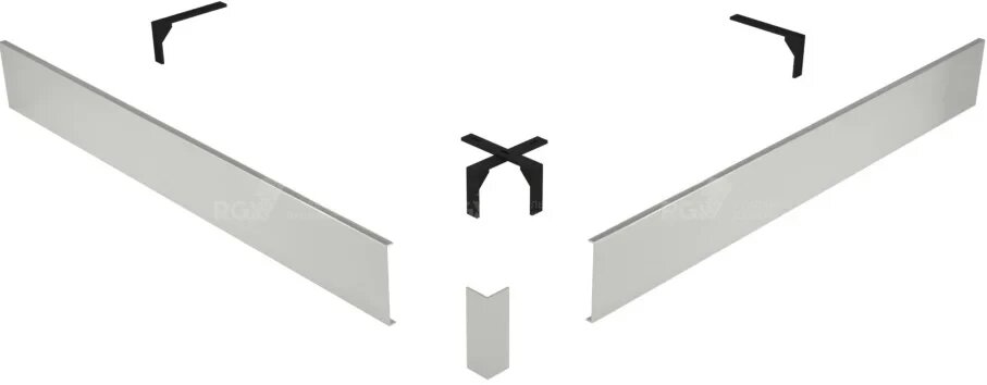 Панель для поддона 90x90 см RGW Stone Tray N/ST-01W 50231599-01