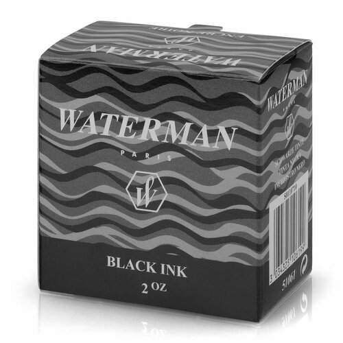 Чернила WATERMAN во флаконе чёрные Encre Noire 50 мл.