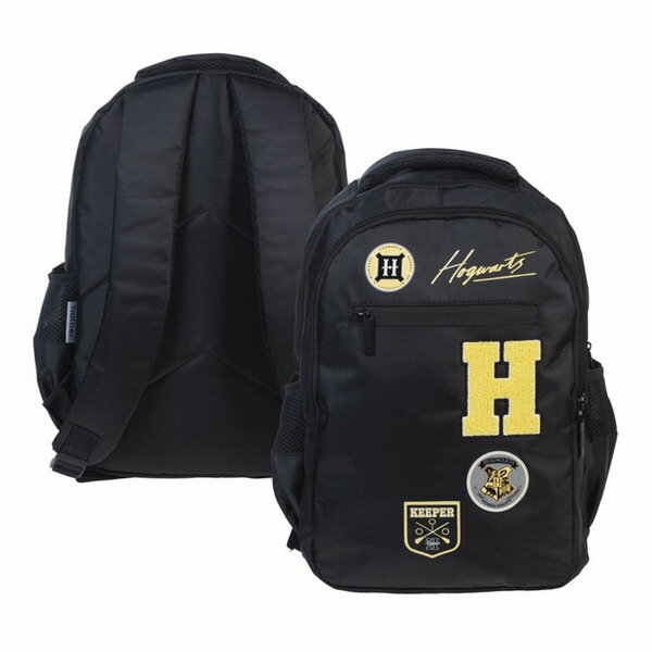 Рюкзак молодёжный, 41 x 30 x 15 см, Hatber Basic Style чёрный NRk 89128