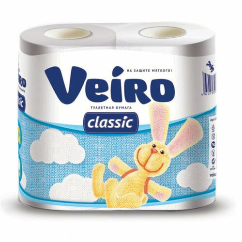 Бытовая двухслойная бумага VEIRO Classic
