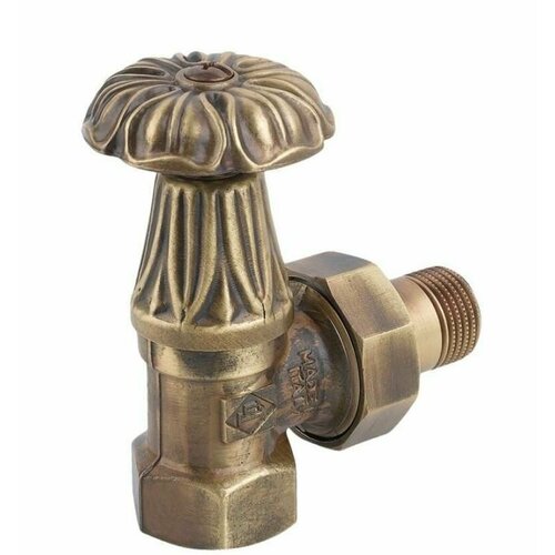 Вентиль регулировочный для чугунного радиатора ретро латунный 12 верхний угловой 1 шт RETROstyle 7800₽