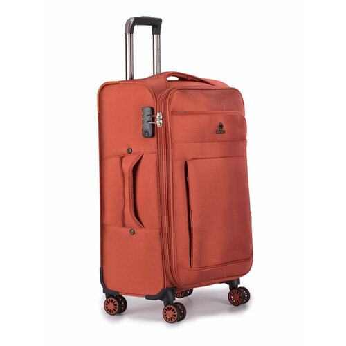 Чемодан 4 ROADS Ch0964, 60 л, размер M, оранжевый чемодан march нейлон адресная бирка ребра жесткости износостойкий 38 л размер s синий