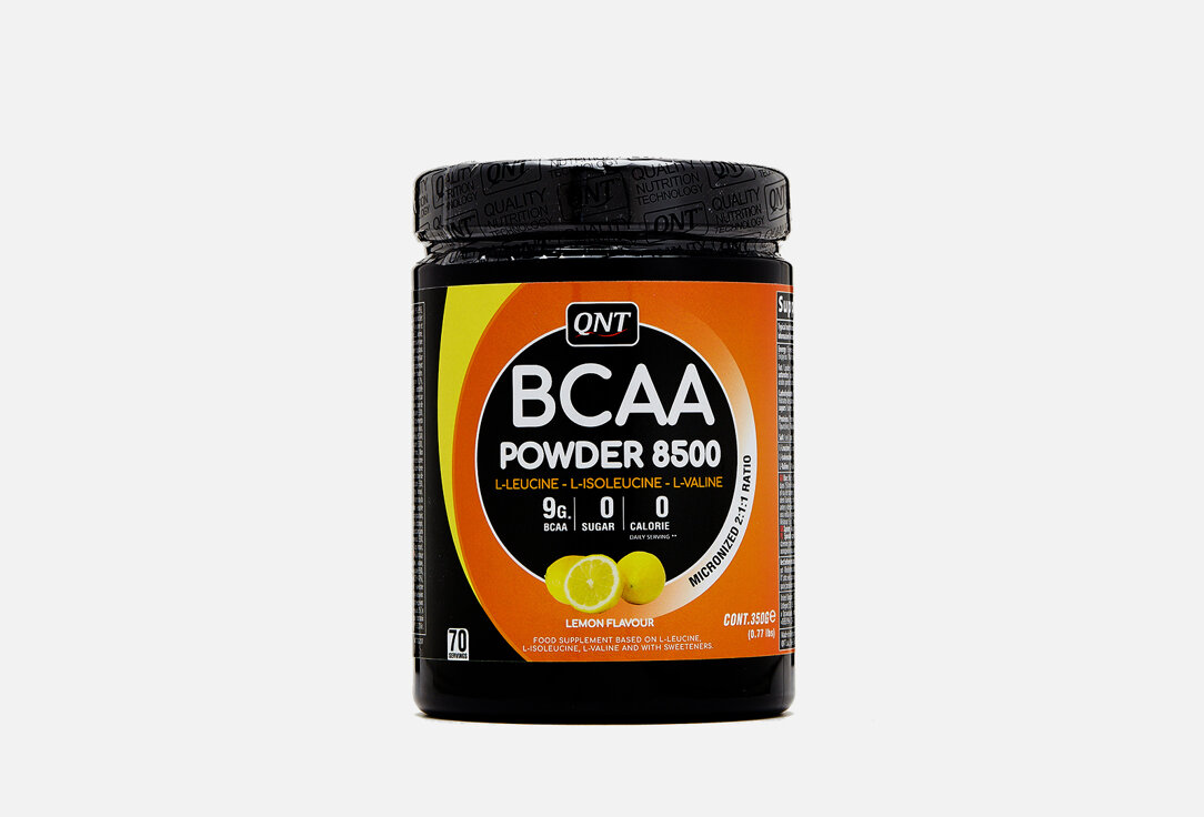 Комплекс аминокислот со вкусом лимона QNT, BCAA 8500 Instant Powder Lemon Flavour 350мл