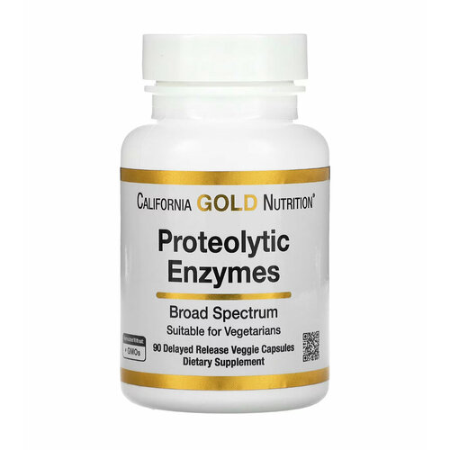 Proteolytic Enzymes, Протеолитические ферменты широкого спектра, 90 капсул