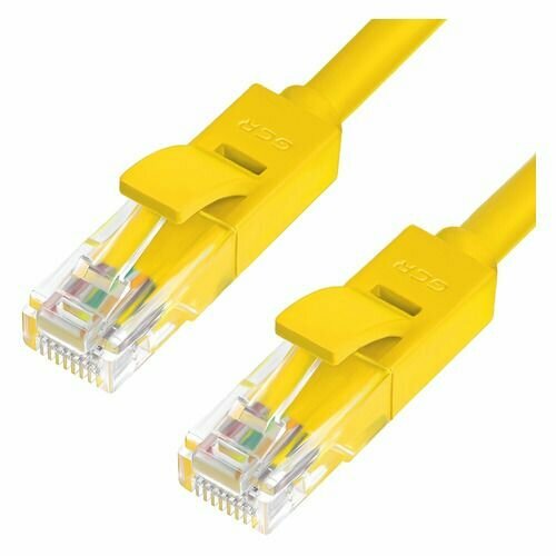 фото Патч-корд greenconnect rj45(m) - rj45(m) cat. 5e u/utp pvc 7.5м жёлтый gcr
