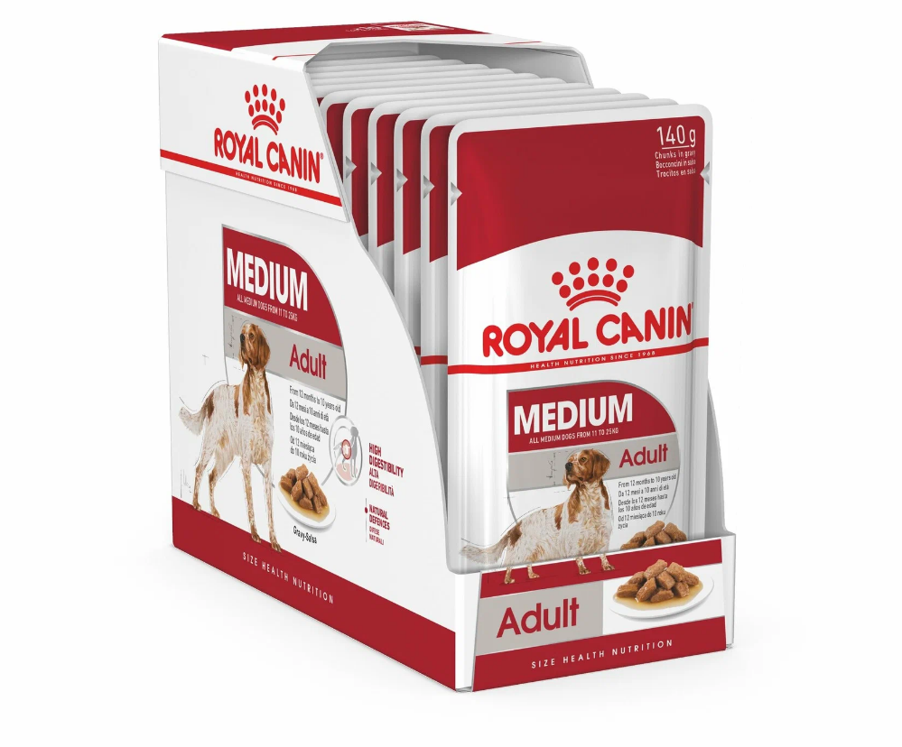 Влажный корм для собак Royal Canin для здоровья кожи и шерсти, при чувствительном пищеварении 1 уп. х 10 шт. х 140 г
