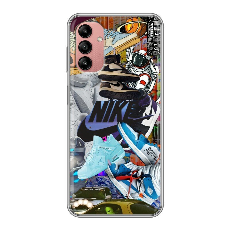 Дизайнерский силиконовый чехол для Гэлакси А04с / Samsung Galaxy A04s Nike Найк