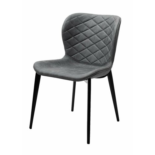 Стул клод цвет Kiprus-12 Темно-серый искусственная замша черный каркас М-City 8740₽