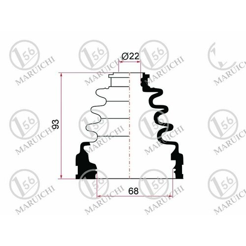 IPSASP_02-144 Пыльник шруса внутренний TOYOTA CORONA AT210 ST210, SPACIO AE111 98-01, CALDINA AT211 CT216 ST21# 97-