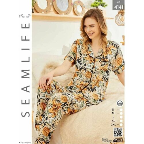 Пижама SEAMLIFE, размер s, мультиколор