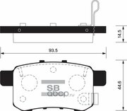 Колодки тормозные задние SANGSIN BRAKE Sangsin brake SP2103