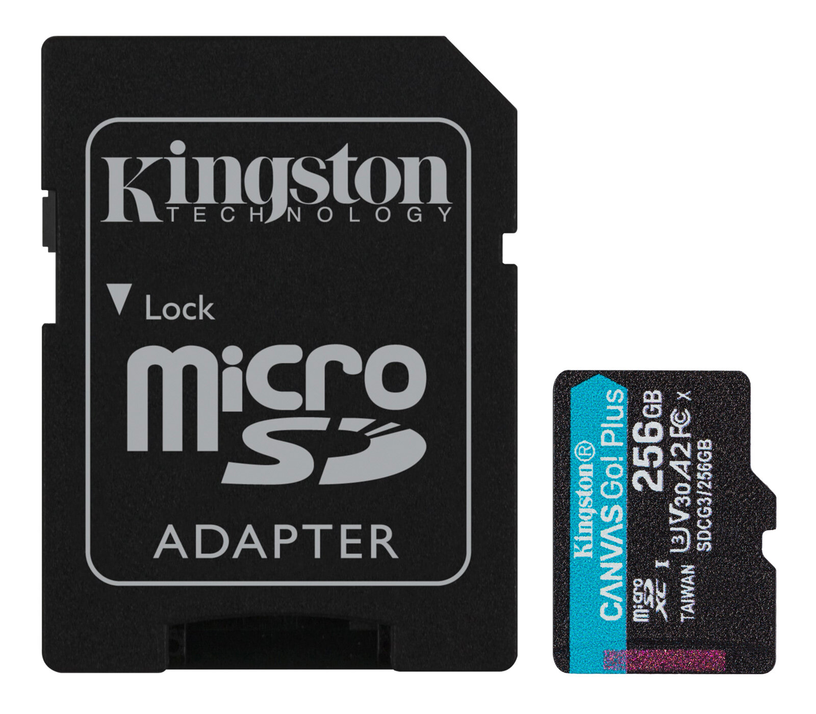 Карта памяти Kingston MicroSDXC 256GB Canvas Go Plus UHS-I U3 V30 A2