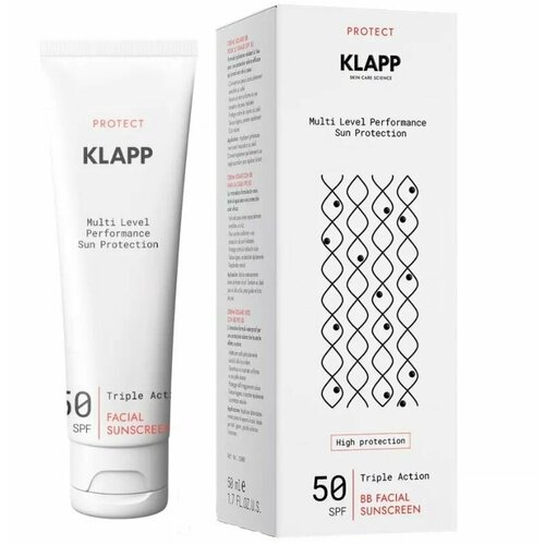 Солнцезащитный BB крем SPF50/ KLAPP 50 мл