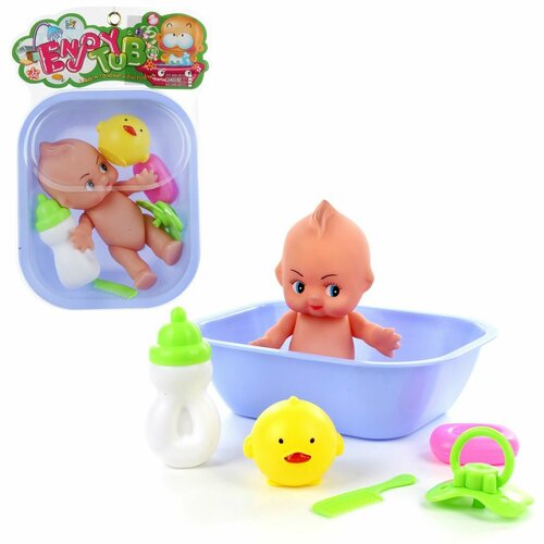 Кукла - пупс с ванночкой аксессуарами Veld Co 430₽