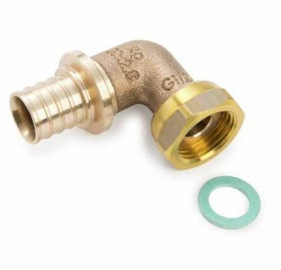 фото Угловой переходник Rehau Rautitan RX+ c накидной гайкой 16-1/2