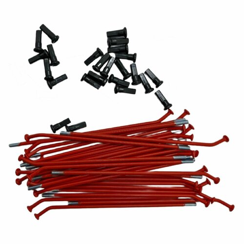 Спицы KAYO 14 компл 32 шт 153157 мм красные 1466₽