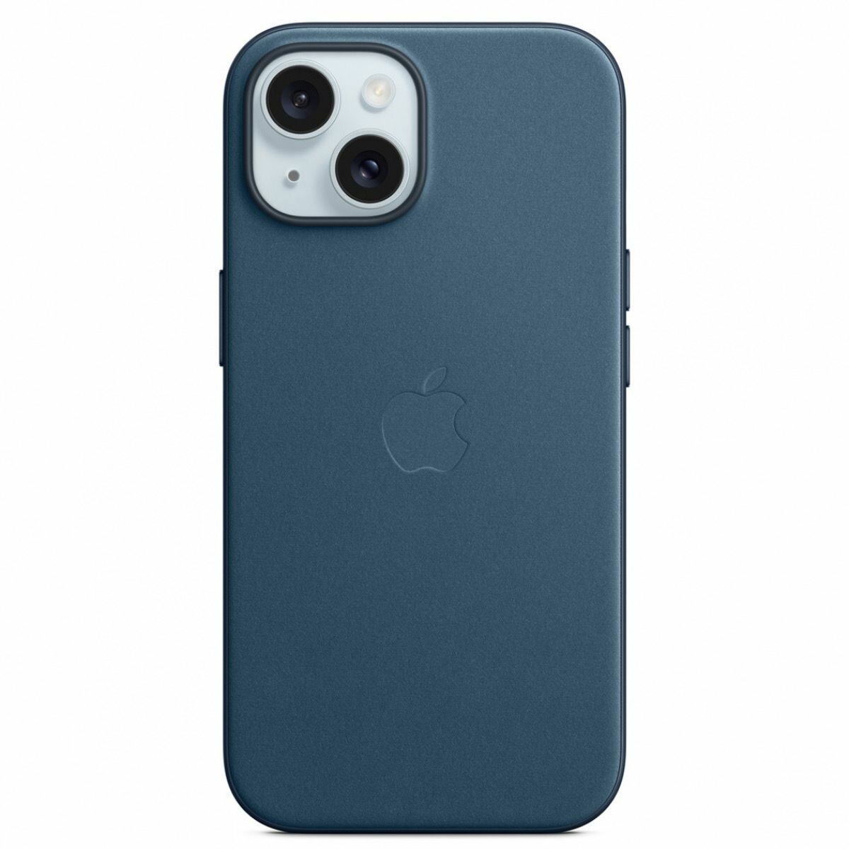 Кожаный чехол MagSafe для iPhone 15/ Анимация NFC / Leather Case with MagSafe для Айфон 15 Pacific Blue /Синий