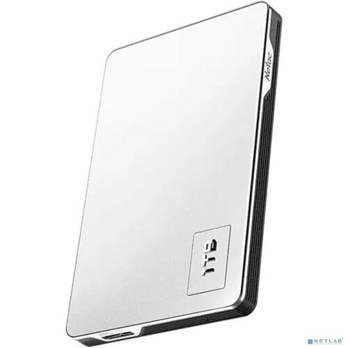 Netac внешние жесткие диски Netac Portable HDD 1TB USB 3.0 NT05K338N-001T-30SL K338 2.5" серебристый Серебристый