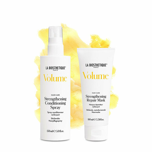 La Biosthetique, Здоровые волосы Bundle Healthy Volume укрепляющий несмываемый кондиционер спрей для объема волос volume strengthening conditioning spray 150мл