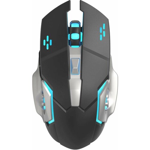 Мышь Oklick 770GW игровая оптическая беспроводная USB черный и серебристый 115800₽