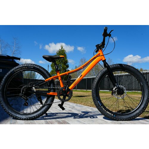 Велосипед полу-фэтбайк Fatbike Time Try TT2747s 24 Рама 12 Взрослый Детский Подростковый оранжевый 23400₽