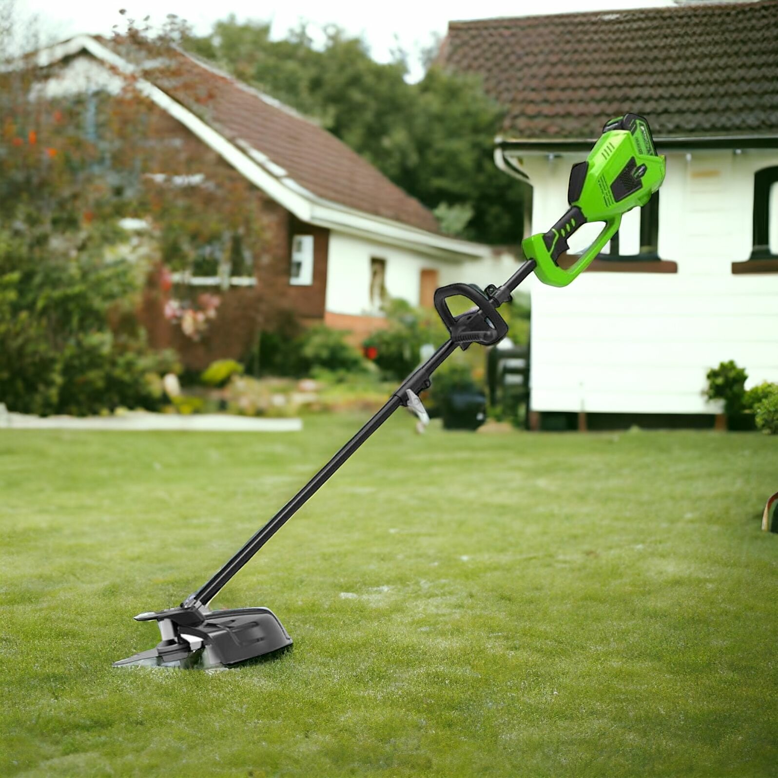 фото Ручная Газонокосилка Аккумуляторный Триммер GreenWorks 40V GD40BC