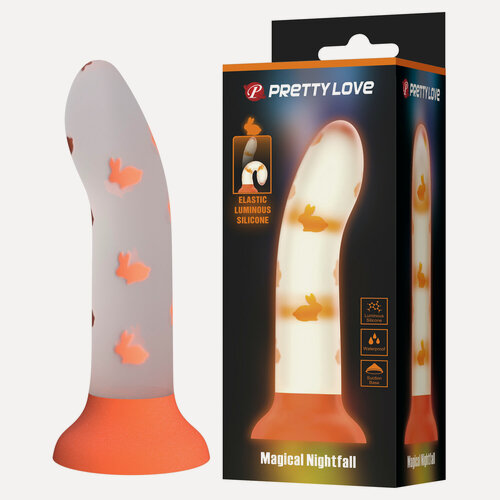 Изображение товара Фаллоимитатор Pretty Love BW-008120NY Magical Nightfall, силикон, оранжевый, 17см