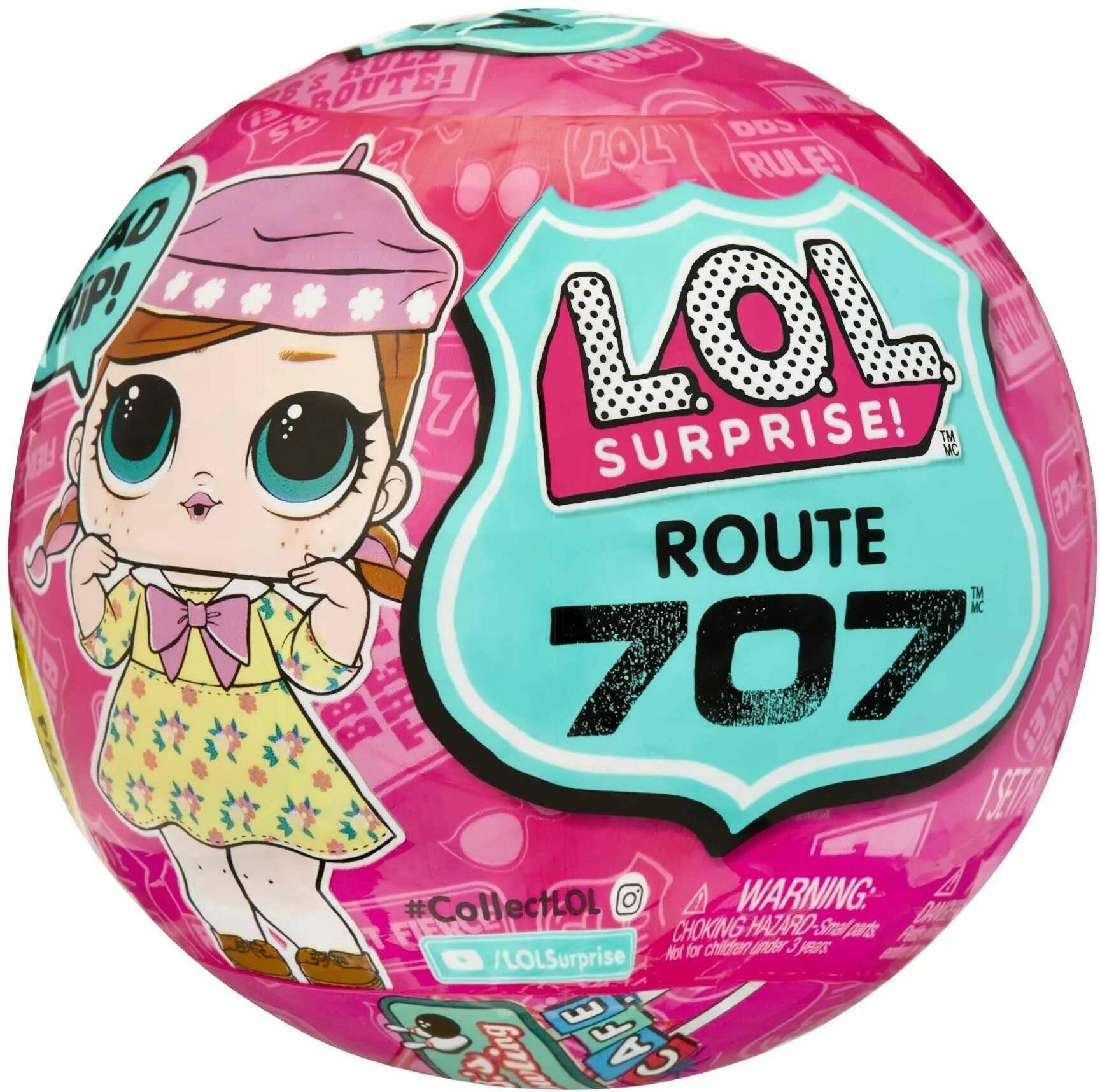 LOL Surprise! ROUTE 707 Series 2. Кукла ЛОЛ сюрприз Роут 707 Серия 2, в шаре с аксессуарами
