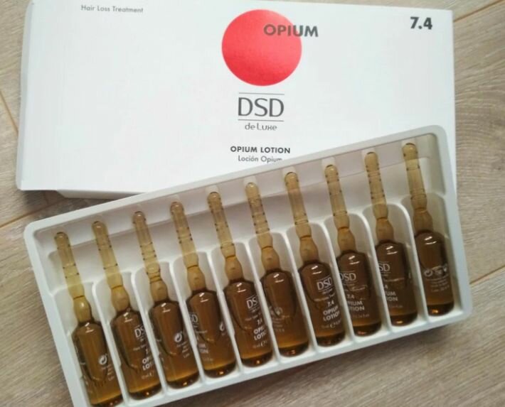 DSD DE LUXE 7.4 OPIUM LOTION Лосьон для волос предотвращает выпадение волос и способствует росту новых 10мл х 10шт — фото 1