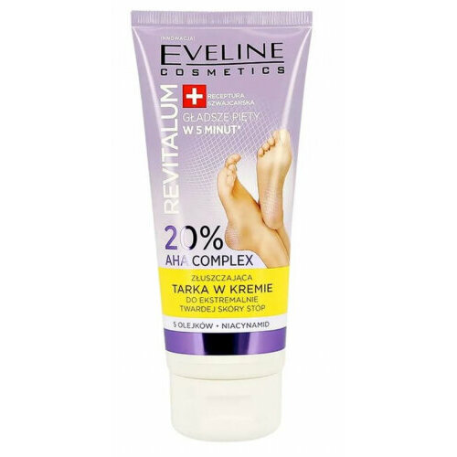Крем для очень сухой ороговевшей кожи ног Eveline Revitalum Отшелушивающий 75 мл 390₽