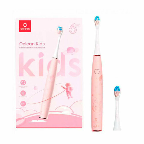 Зубная электрощетка Oclean Kids Pink электрическая зубная щетка oclean air 2 electric toothbrush white