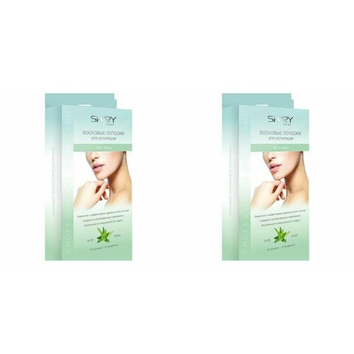 Shary Восковые полоски для лица Алоэ 12 шт 2 уп 1014₽