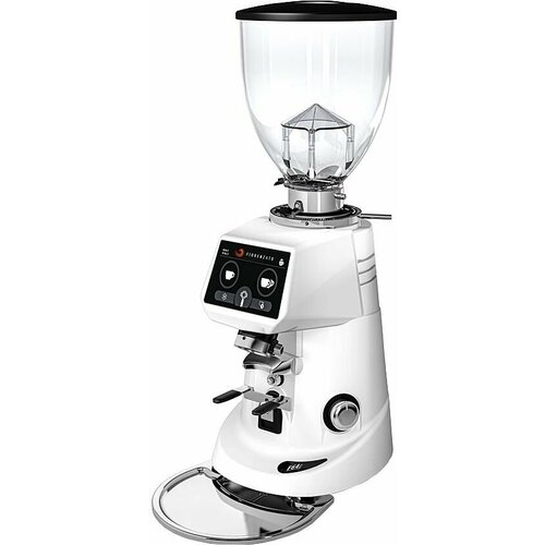 Fiorenzato F64 E белая, плоские жернова, загрузка 1.5 кг, 0.35 кВт, регулировка доз
