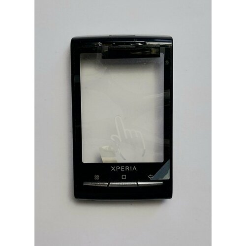 Тачскрин для Sony Ericsson X10 mini чёрный с рамкой