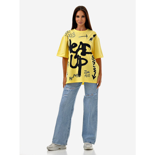 Футболка Setay, размер 44/50, желтый футболка setay размер 44 52 бежевый