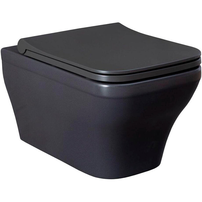 фото Унитаз Allen Brau Infinity 4.21011. AN подвесной Антрацит без сиденья