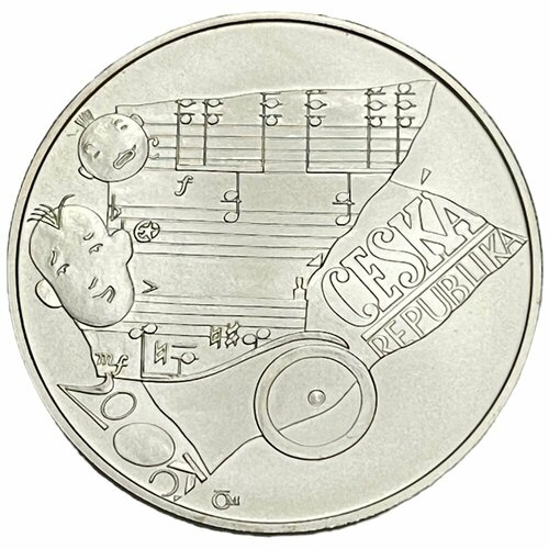 Чехия 200 крон 2006 г. (100 лет со дня рождения Ярослава Ежека) с сертификатом клуб нумизмат монета 200 крон словакии 2006 года серебро кароль кузмани