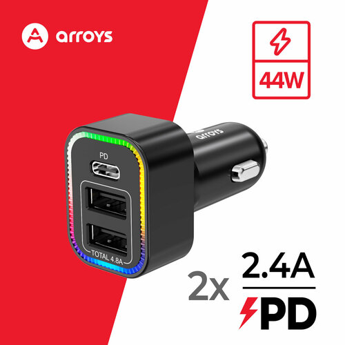 Автомобильное зарядное устройство Arroys CR-6 1250₽