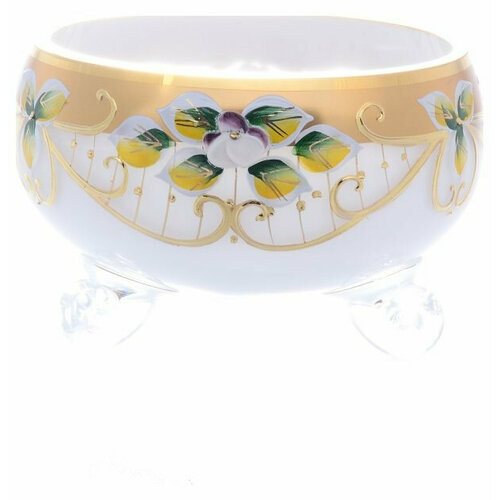 Конфетница 13 см на 3-х ножках Star Crystal 