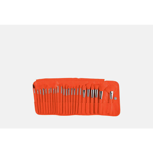 Набор из 24 кистей BEAUTY CREATIONS, The Neon Orange Brush Set 24мл