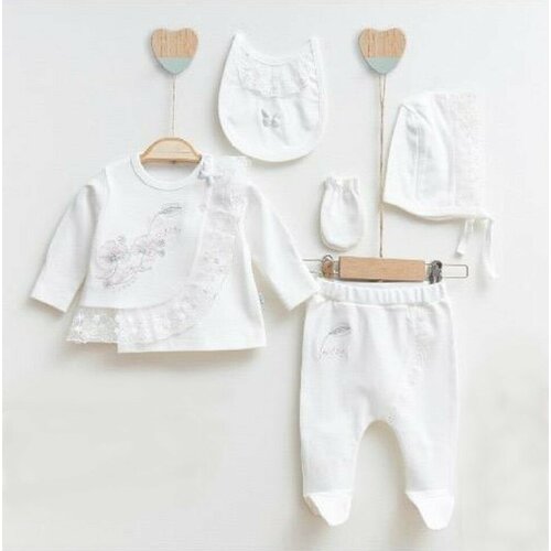 комплект для новорожденного 6 мес 62 68 см Комплект одежды Mini born, размер 62, белый