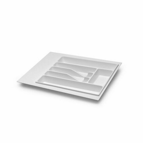 Лоток Lotti для столовых приборов в базу 500-550 мм 490x470x45 мм цвет - белый 1080₽