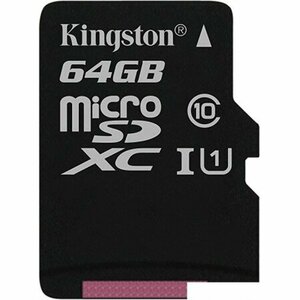 Карта памяти Kingston Canvas Select SDCS/64GBSP microSDXC 64GB