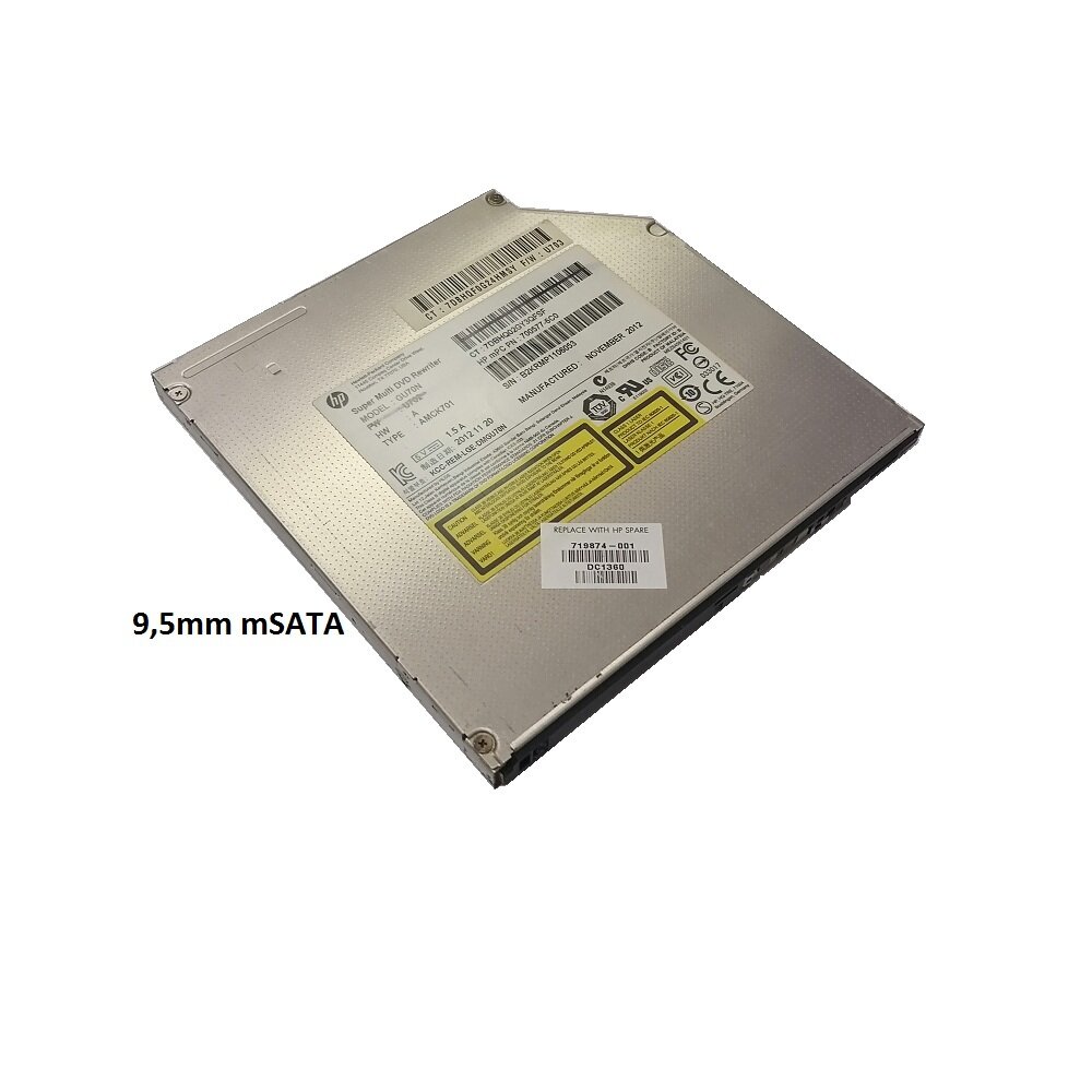 Привод DVD-ReWriter 9,5mm Slim SATA HP GU70N, HP p/n:719874-001