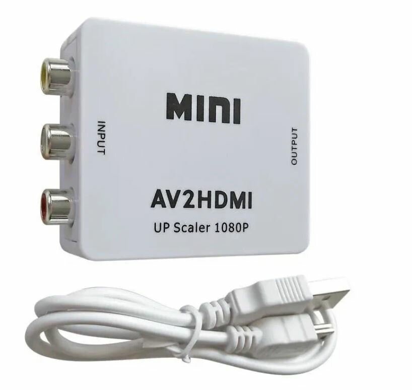 Переходник (модулятор) 3RCA (вход)- HDMI (выход)