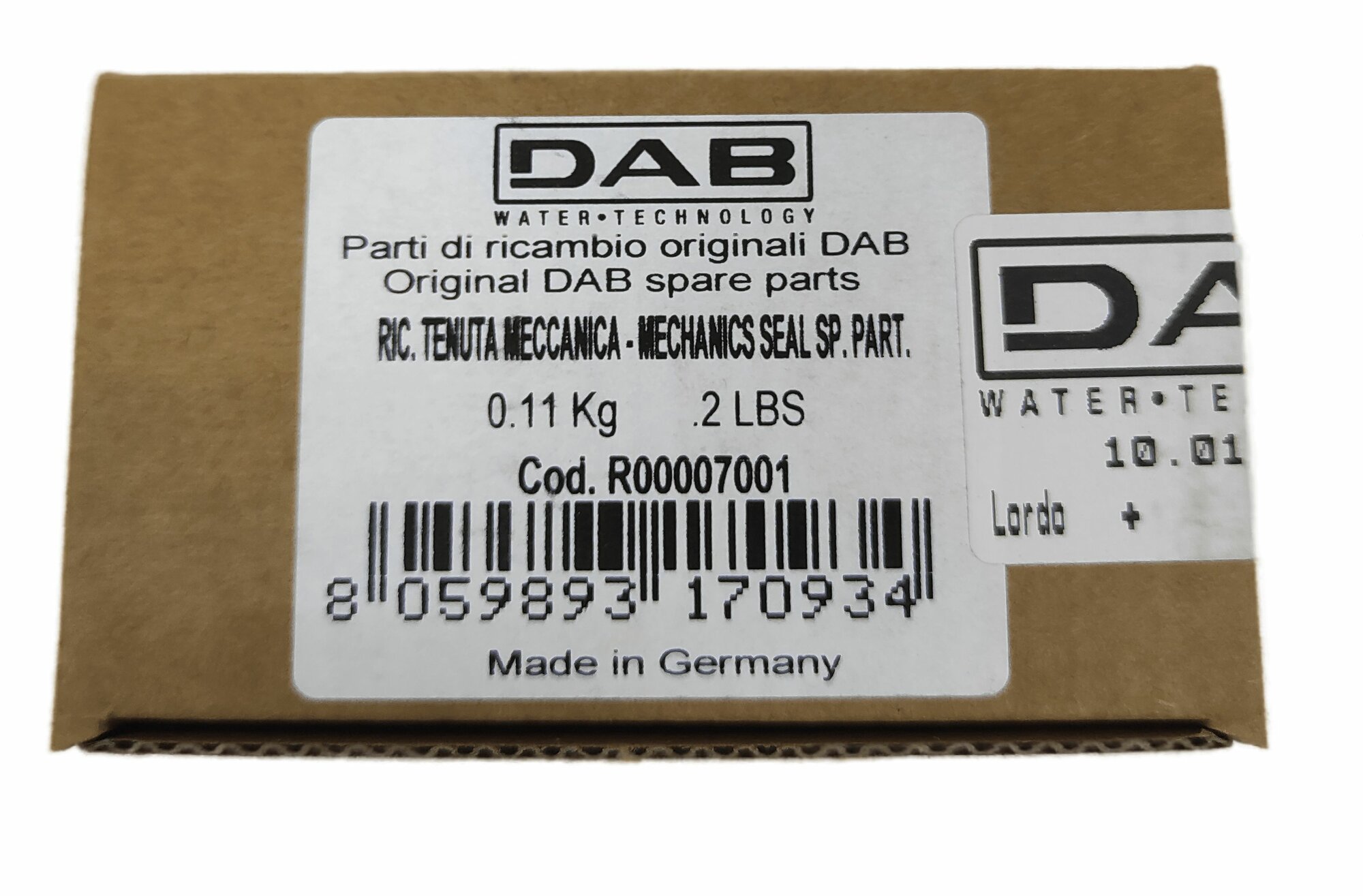 Торцовое уплотнение (сальник) для насосов DAB CP-G