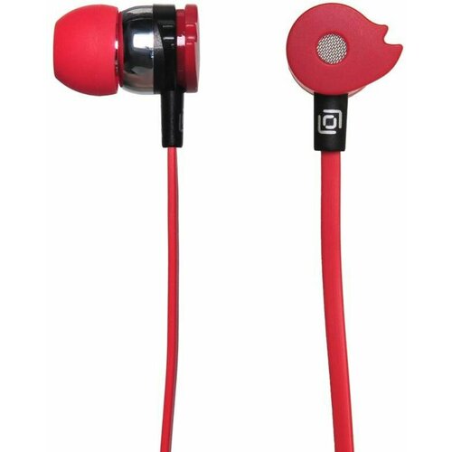 Наушники внутриканальные Оклик HP-S-210 12м красный проводные в ушной раковине D1-1R 990₽