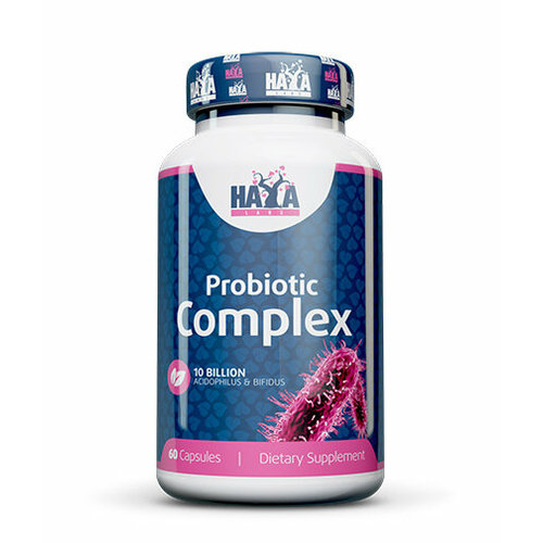 Haya Labs 10 Billion Acidophilus & Bifidus Probiotic Complex (60 капсул)